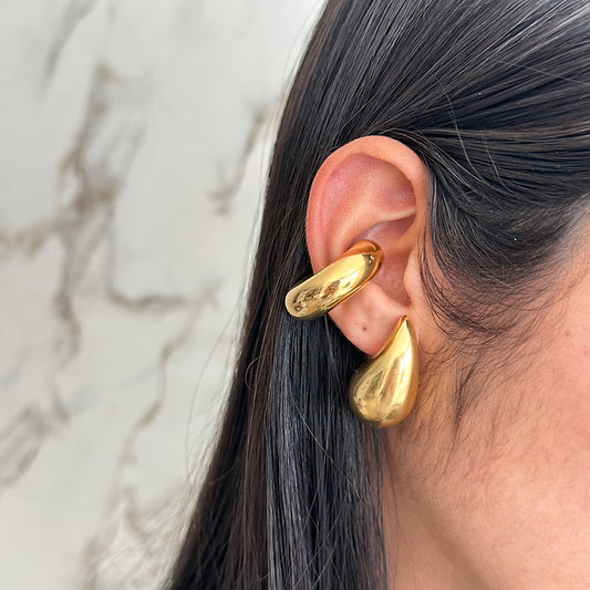 Earcuff Punk Dorados